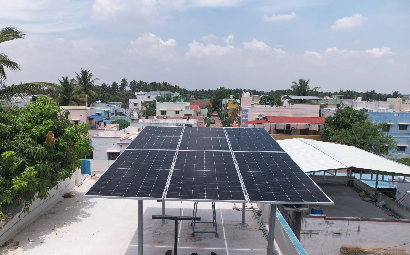 On-grid solar system installation On-grid solar system installation